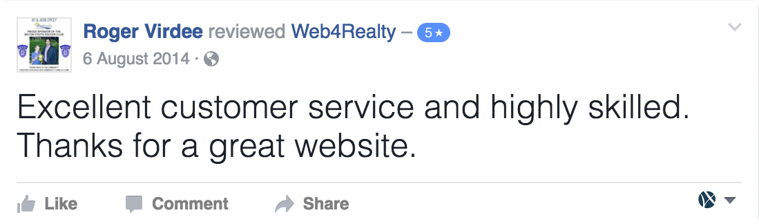 Web4Realty Facebook Review 11