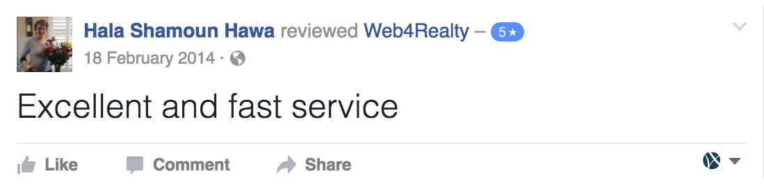 Web4Realty Facebook Review 13