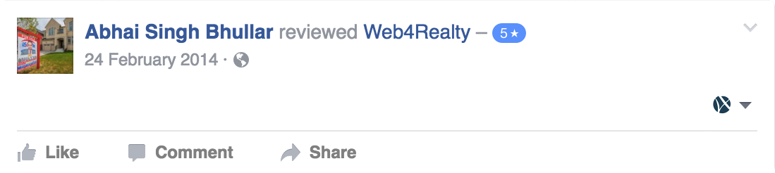 Web4Realty Facebook Review 15