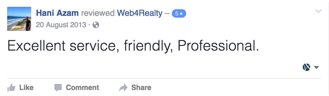 Web4Realty Facebook Review 42