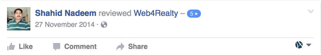 Web4Realty Facebook Review 7