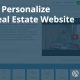 how to personalize your real estate website