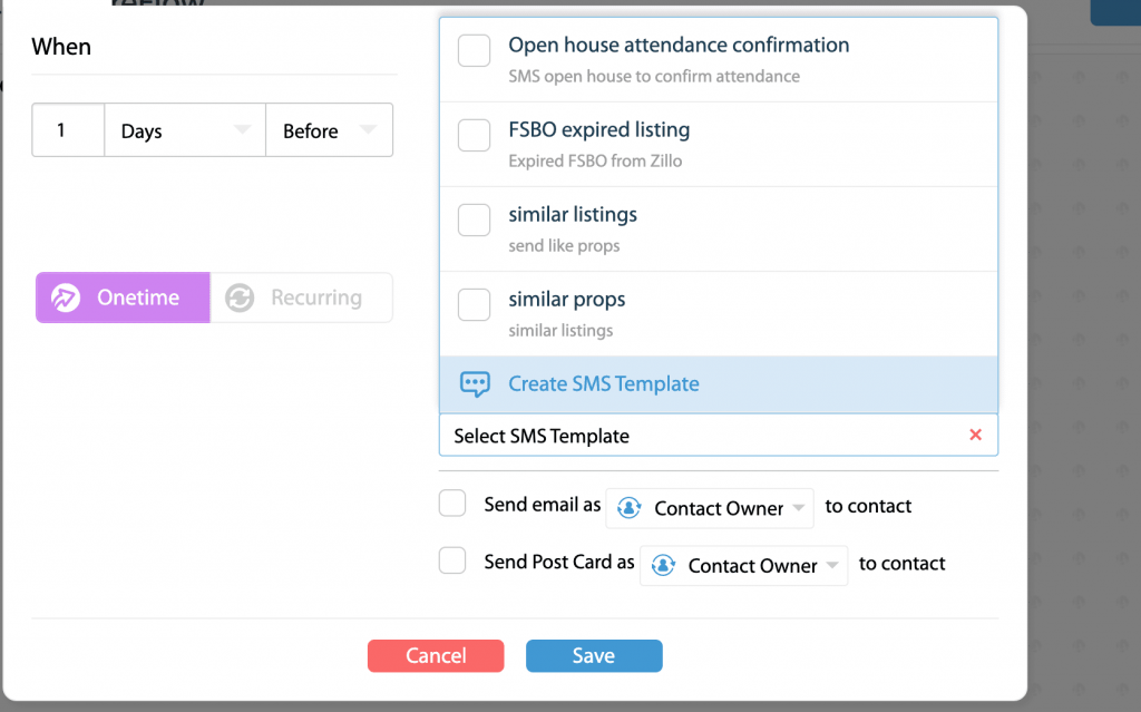 sms real estate follow up systems