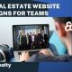 best real estate website designs for teams and partnerships