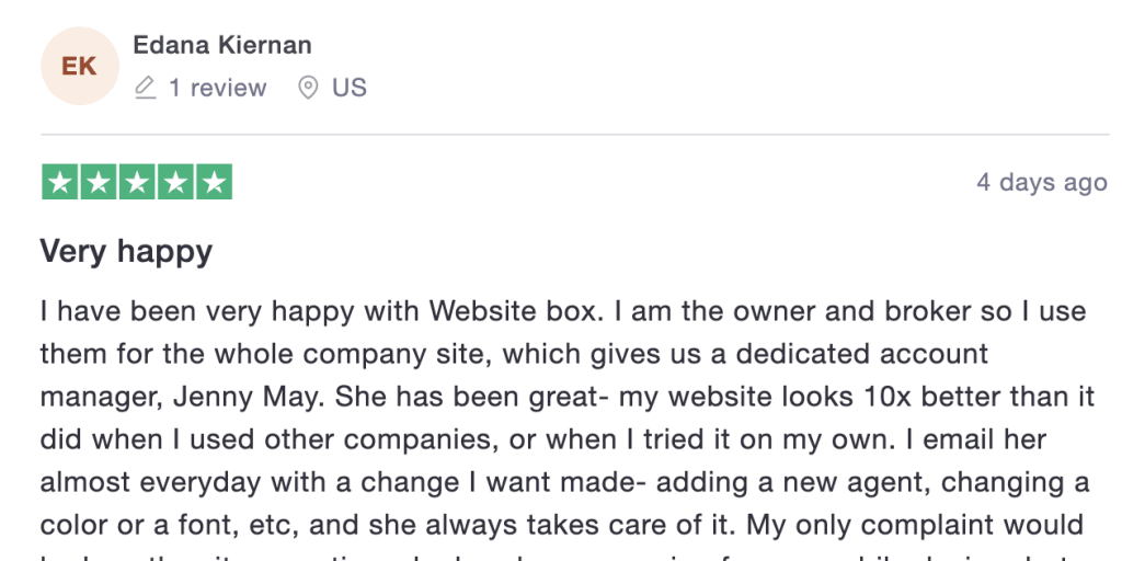 Broker review of WebsiteBox, says the mobile responsiveness functionality isn’t always working. 