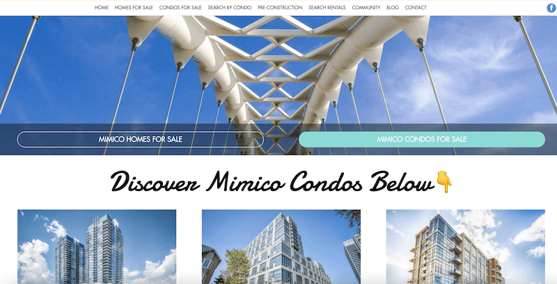 Real Estate Website for Condos
