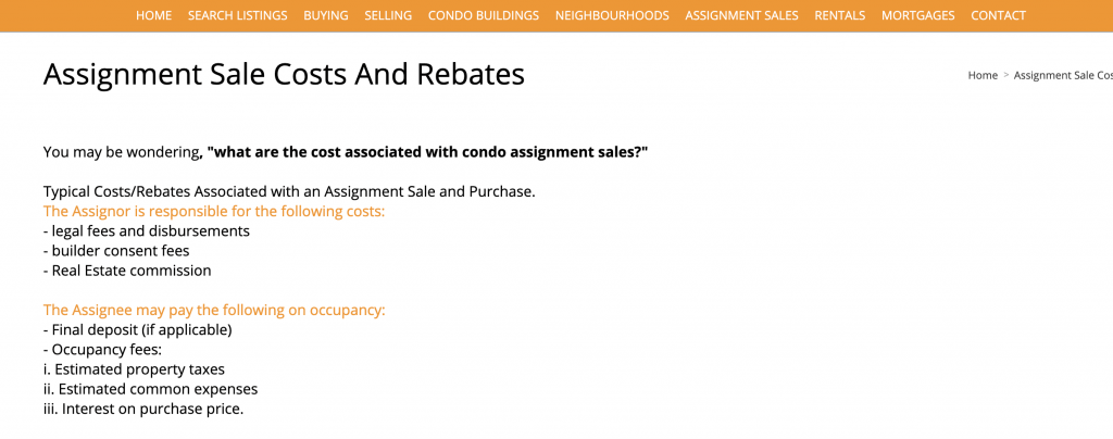 best real estate website design for condos